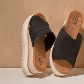 Women Diana Crossover Mule Wedge Sandal