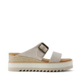 Women Diana Mule Buckle Wedge Sandal