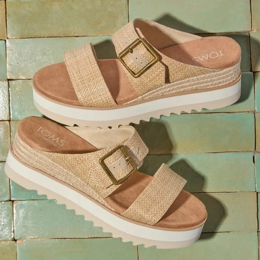 Women Diana Mule Buckle Wedge Sandal Women Diana Mule Buckle Wedge Sandal