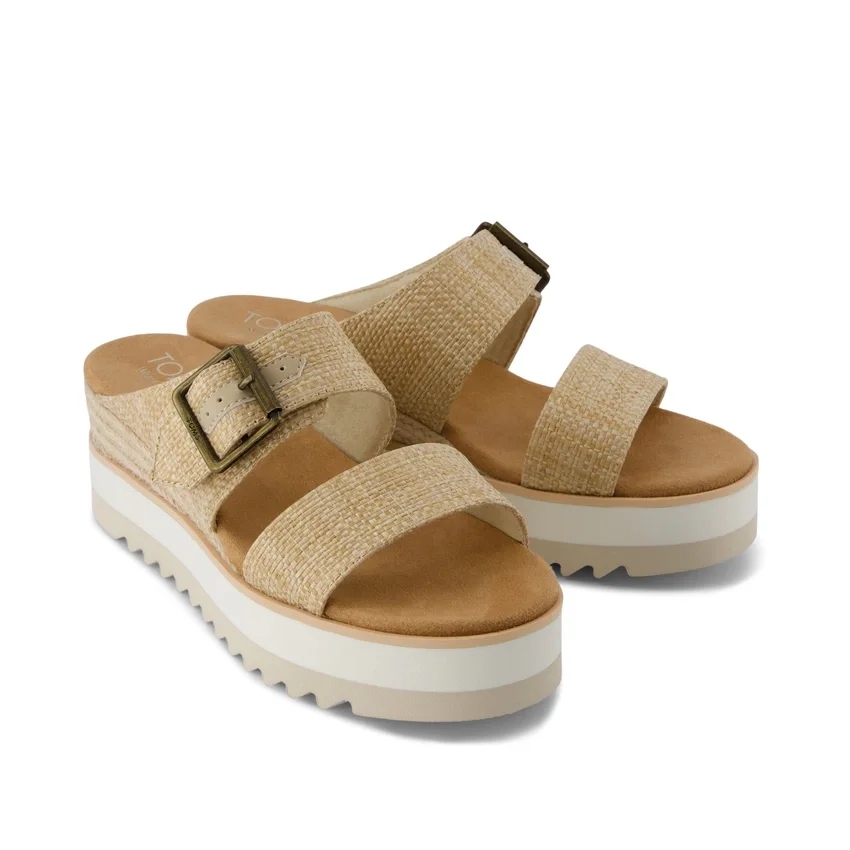 Women Diana Mule Buckle Wedge Sandal Women Diana Mule Buckle Wedge Sandal