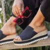 Women Diana Mule Wedge Sandal