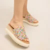 Women Diana Mule Wedge Sandal