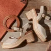 Women Isla Peep Toe Heeled Sandal