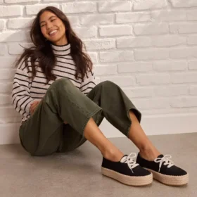 Women Valencia Lace-Up Platform Espadrille